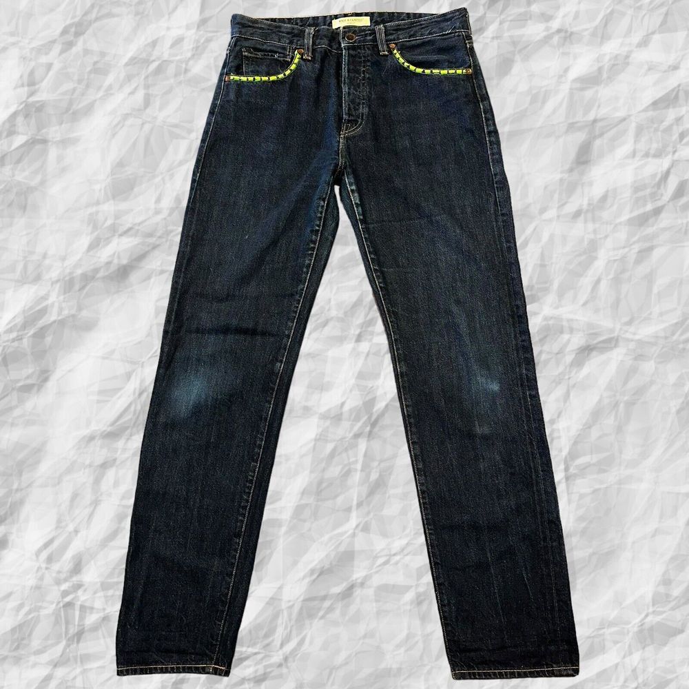 Levi's Made & Crafted Blue Jeans Men's Ruler Straight 32X34(31.5)
